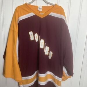Vintage Athletic Knit Canadian Dodgers Hockey Goalie Jersey Sz 3X